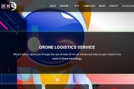 WordPress Website for Drone Logistic Services